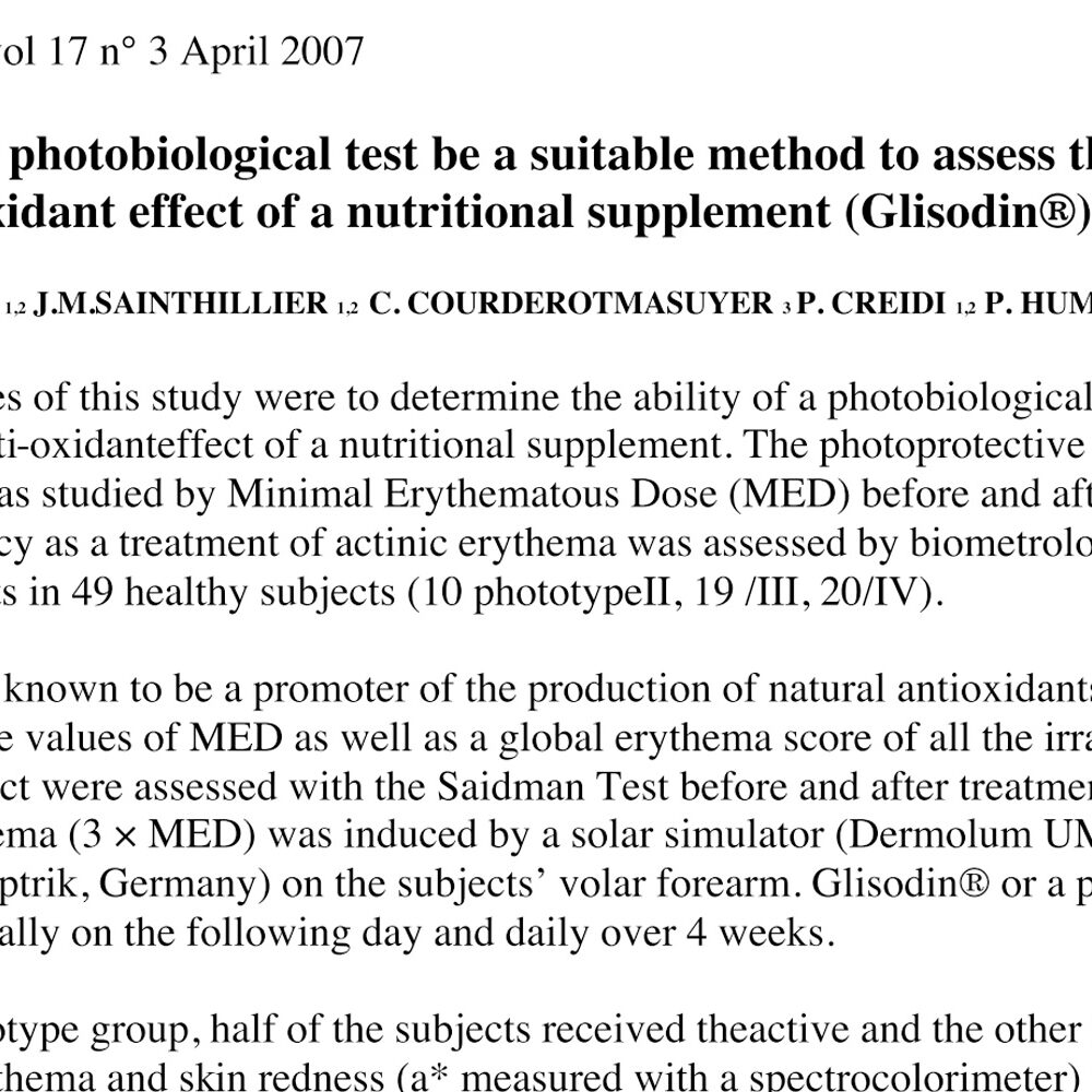 Could a photobiological test be a suitable method