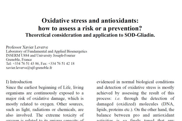Oxidative stress and antioxidants how to assess a risk or a prevention