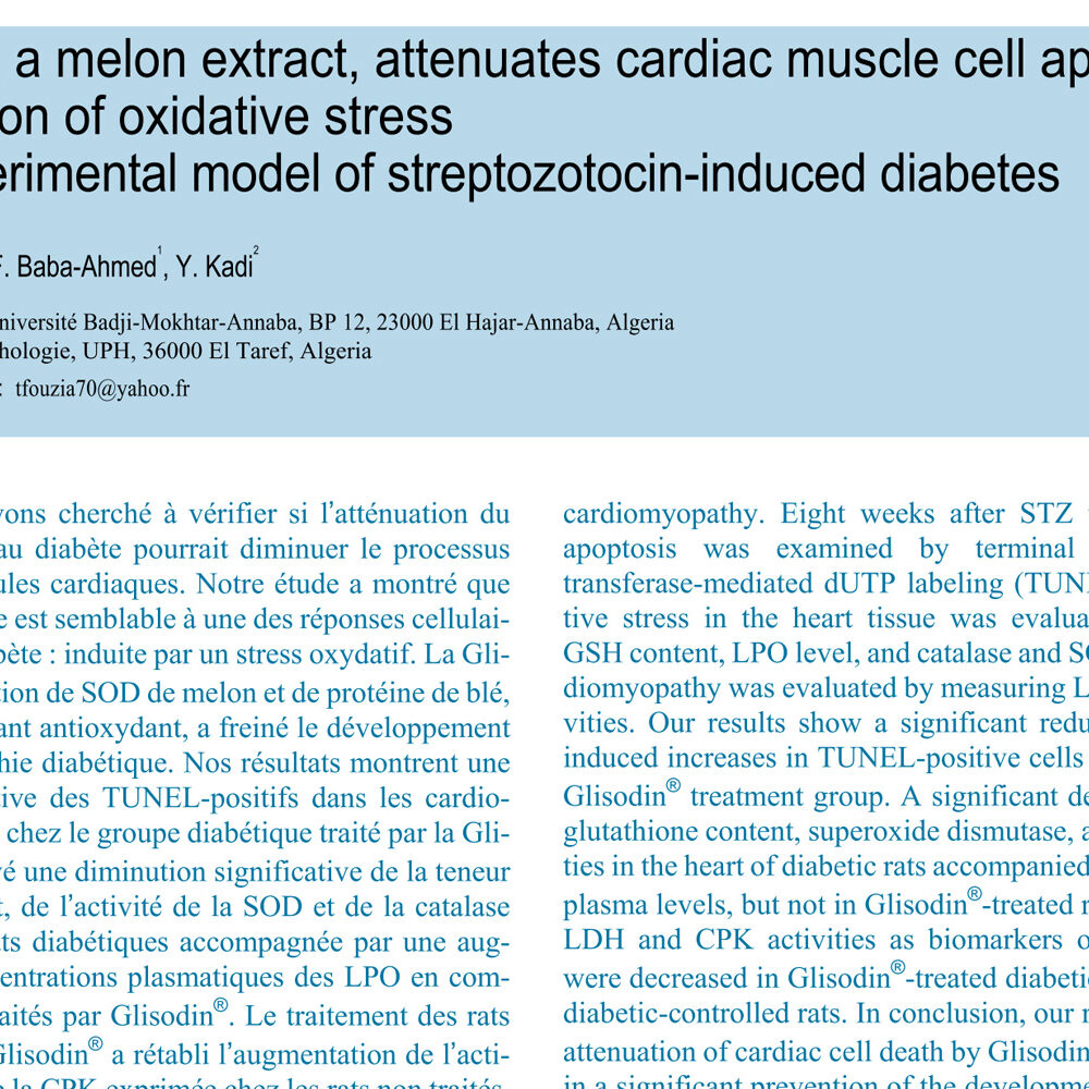 glisodin, a melon extract that attenuates cardiac cell death